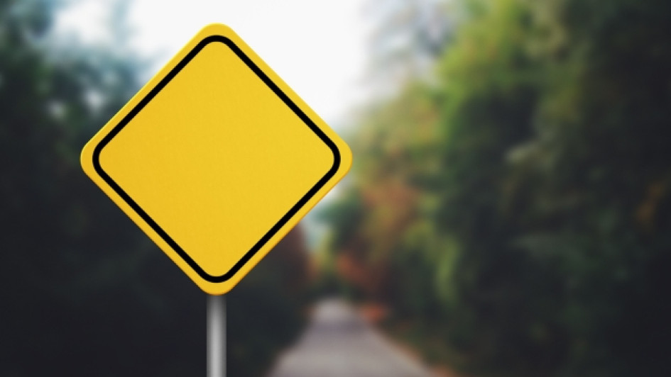 Señal de rombo amarilla