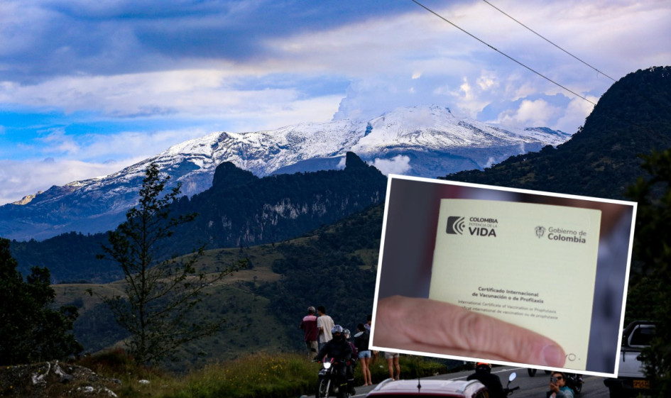 El requisito de la vacuna contra la fiebre amarilla también aplica para el Parque Nacional Natural Los Nevados, donde está el volcán Nevado del Ruiz.