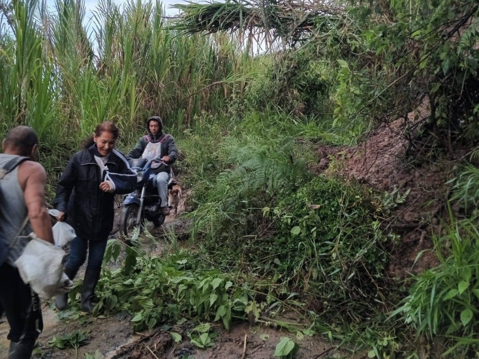 De vías habilitadas a caminos de herradura. Los derrumbes en un municipio de Risaralda afectan rutas veredales que ya presentaban deterioro.
