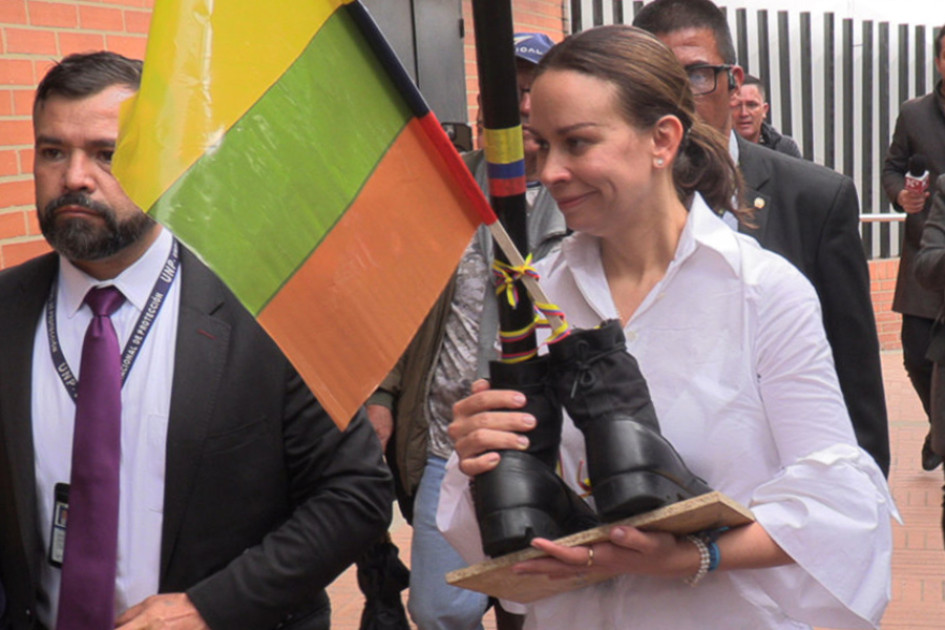 María Claudia Tarazona, esposa del político Miguel Uribe Turbay.