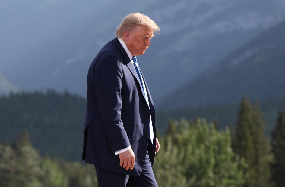 Donald Trump en la Cumbre del G7 en Canadá.