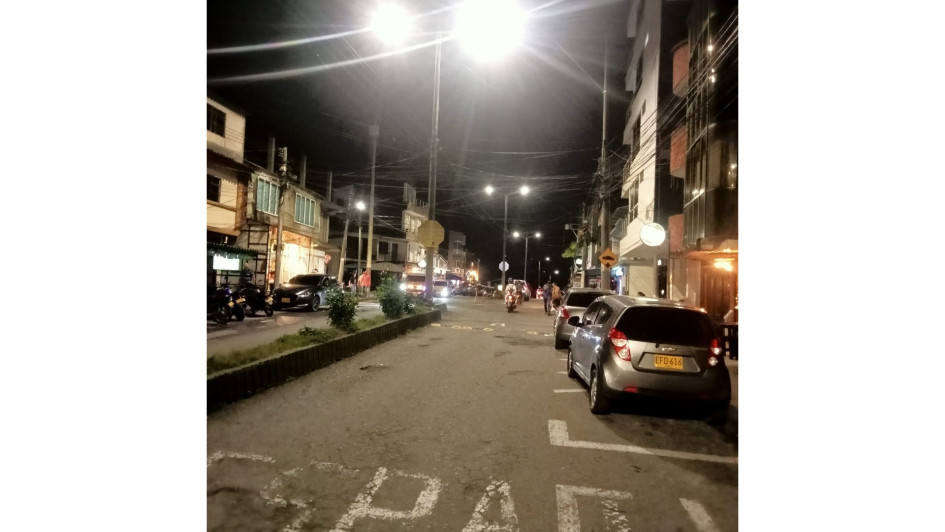 Las luminarias luego de la revisión de Pro Occidente. 