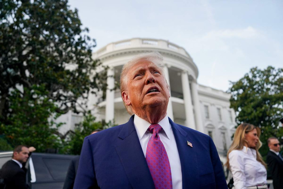 El presidente estadounidense, Donald Trump, durante el picnic del Congreso en el Jardín Sur de la Casa Blanca en Washington, D.C.