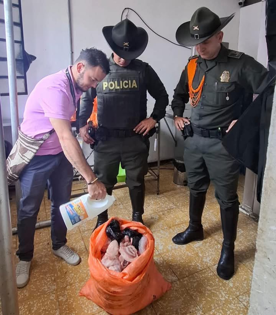 El operativo fue en Chinchiná