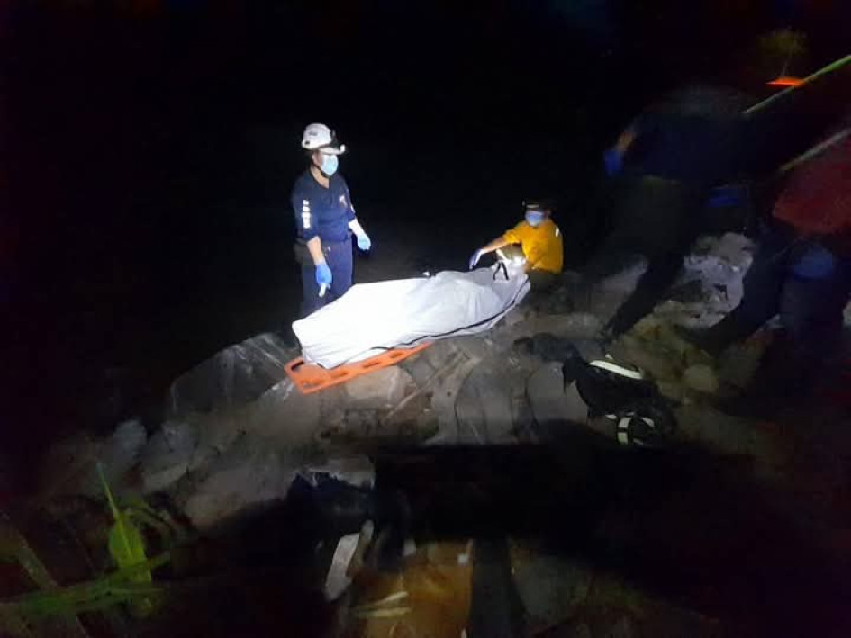 El cuerpo hallado en El río.