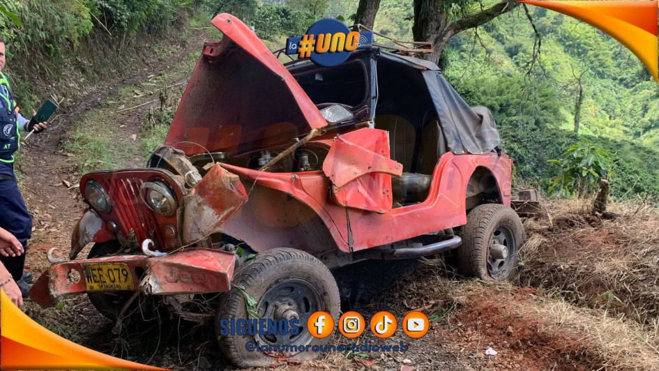 Así quedó el campero.