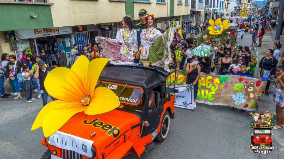 Desfile del reinado popular de Calarcá. 