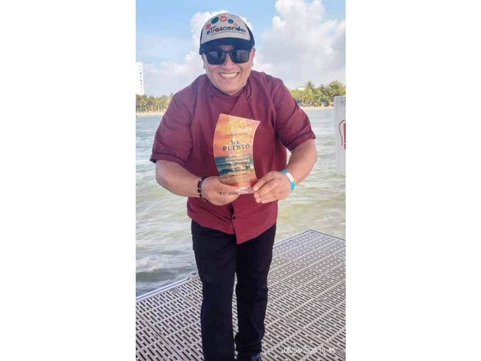 Germán González, chef manizaleño ganador de concurso nacional. 
