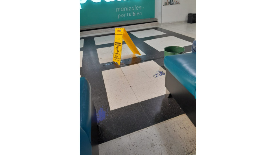 Este es el aviso que le hacen a los visitantes para evitar accidentes. 