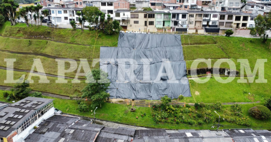 Esta es la ladera del barrio La Sultana que es intervenida por la Unidad de Gestión de Riesgo. 