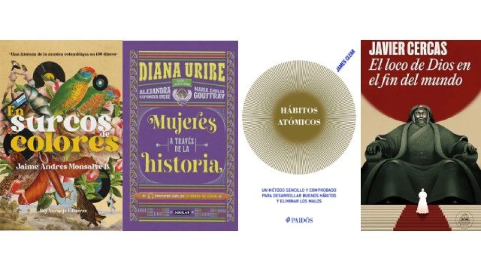 Foto | LA PATRIA  El loco de Dios en el fin del mundo, Mujeres a través de la historia, En surcos de colores y Hábitos atómicos, son los número en uno en las librerías locales de Manizales.