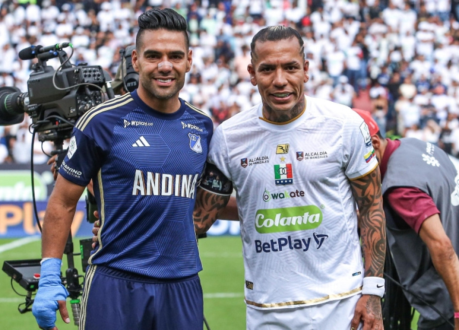 Radamel Falcao García y Dayro Moreno se volverán a encontrar hoy en el Palogrande, esta vez por la tercera jornada de las semifinales de la Liga BetPlay.