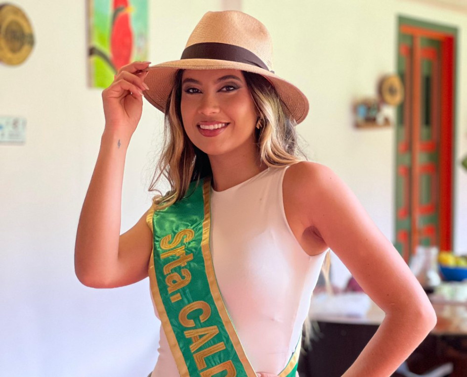 Foto | Cortesía Geraldin Duque Marín | LA PATRIA  La canción que identifica a Geraldine Duque, representante de Caldas en el Reinado Nacional del Café, se llama Las Leyes de La Vida de Benja Torres, Diego Torres y  Ángela Torres.