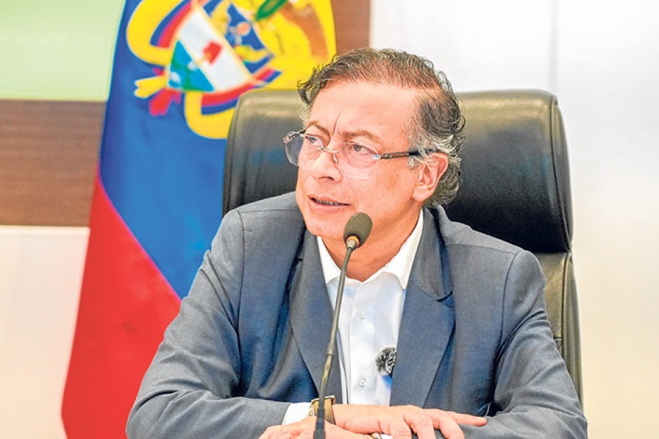 Foto | EFE | LA PATRIA El presidente, Gustavo Petro, pidió ayer ayuda a Estados Unidos para investigar el atentado contra Miguel Uribe Turbay.