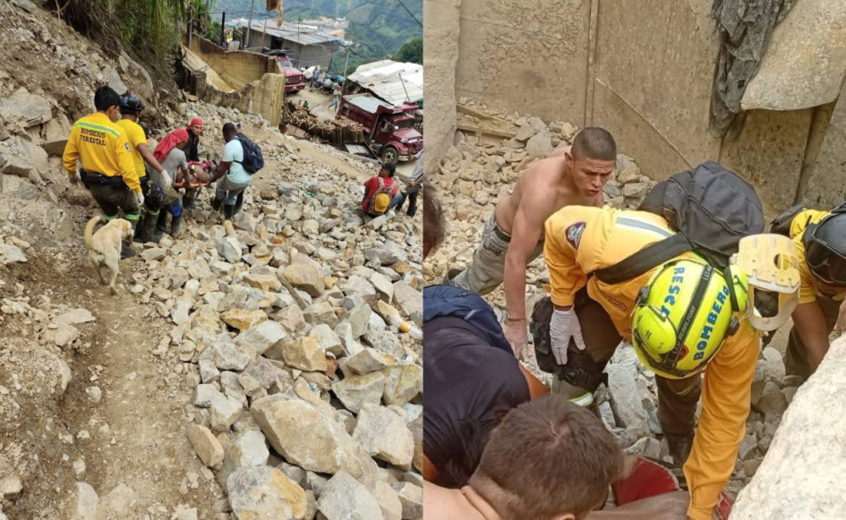 Zona del accidente minero este viernes (20 de junio) en Marmato.