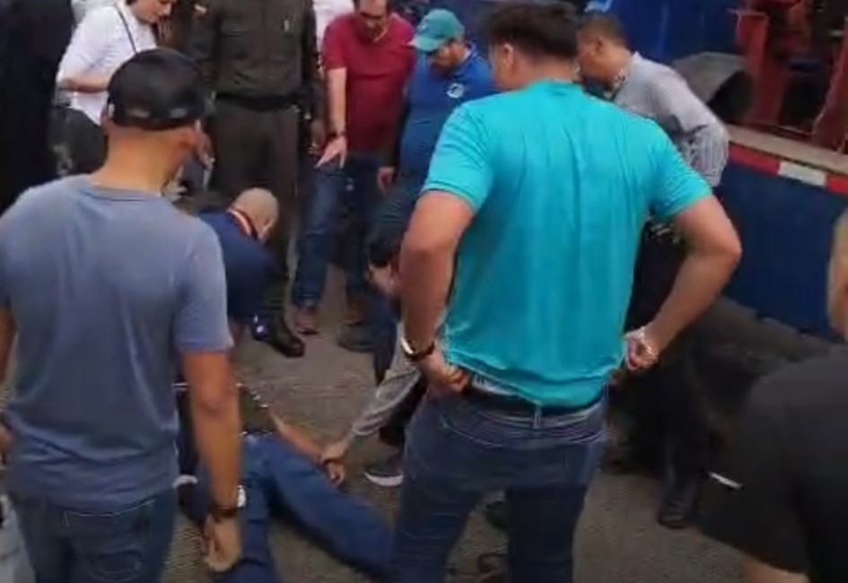 El accidente ocurrió en la avenida Ferrocarril de Pereira con sentido a Dosquebradas 