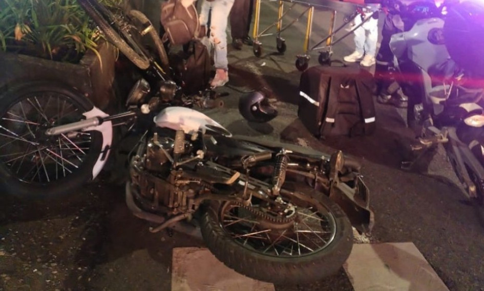 Foto| LA PATRIA  Imagen de referencia, de un accidente del año pasado en la ciclobanda de Manizales.