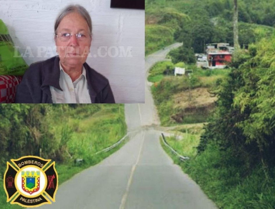 Fotos|LA PATRIA  Ana Isabel Jaramillo de Ocampo fue atropellada en este sector de Palestina.