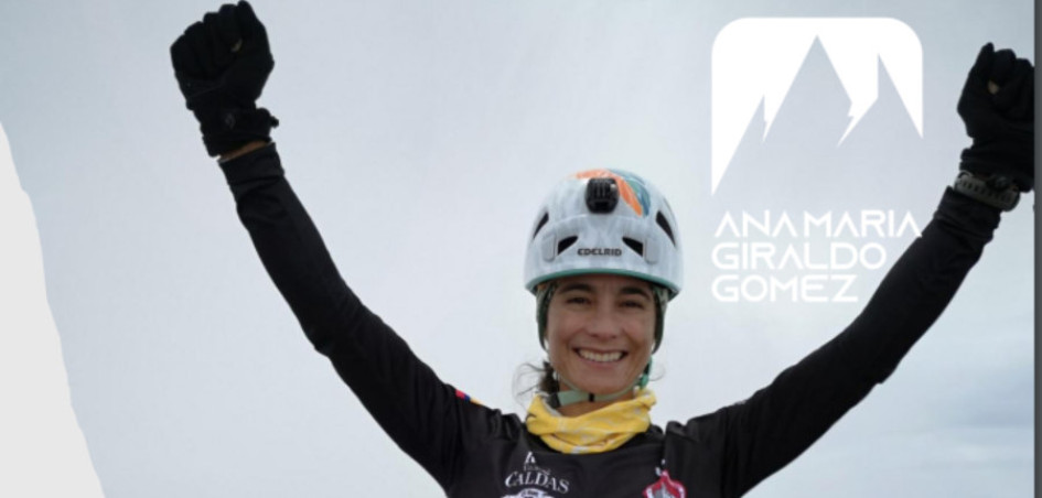 Ella es Ana María Giraldo, la montañista caldense, que está nominado al premio que realiza el periódico LA PATRIA. 