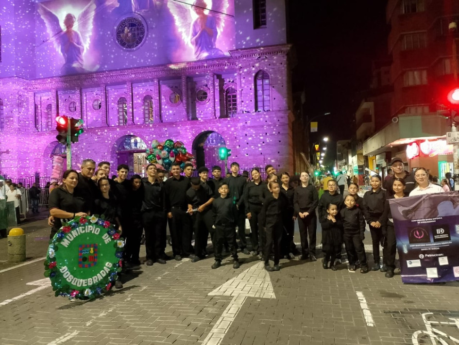La banda de marcha que representa a Dosquebradas nació en noviembre de 2024 y busca recursos para seguir representando al municipio a nivel nacional 