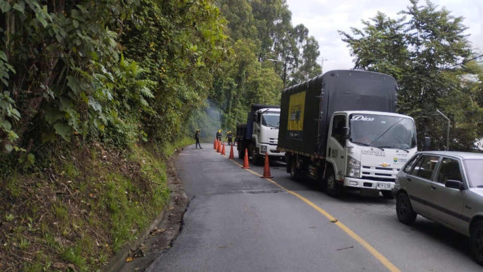 La Gobernación de Caldas informó de labores de mejora vial que requieren el cierre de una vía en Manizales hasta este viernes (27 de junio).