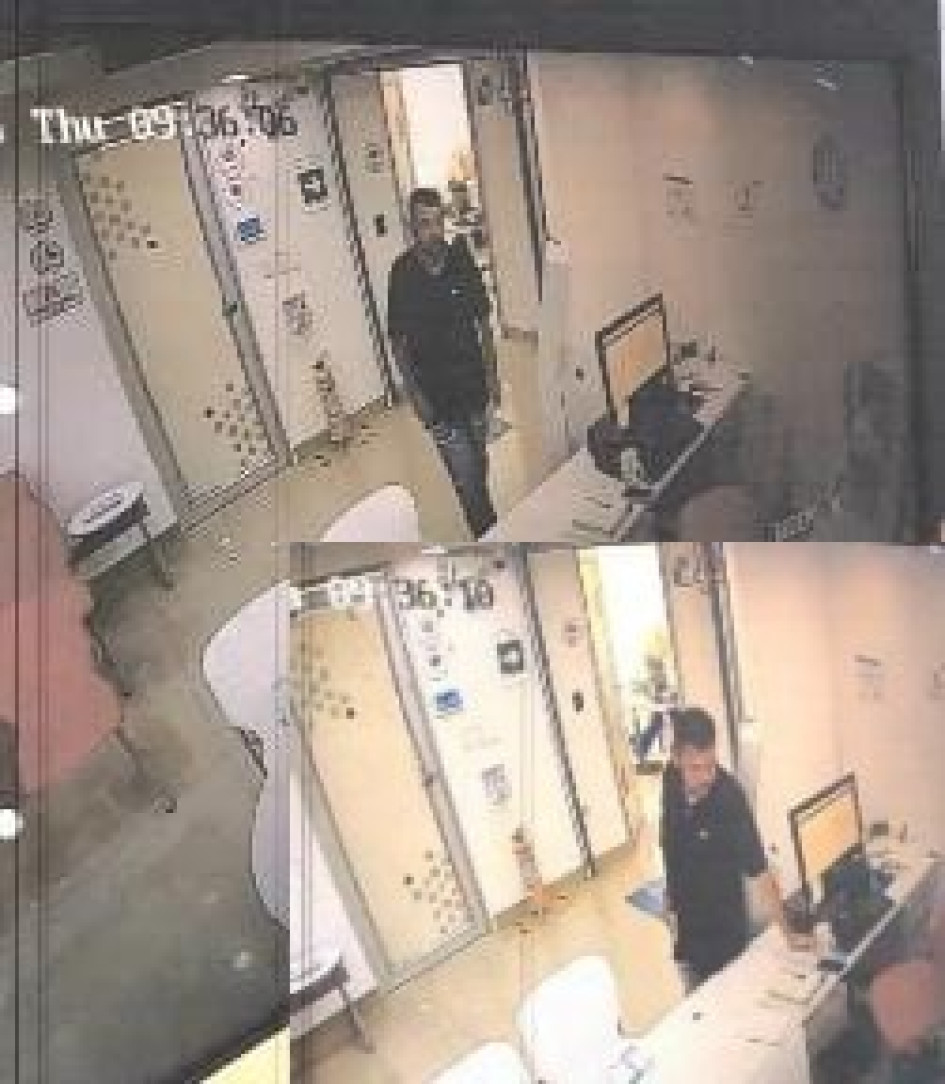 El robo quedó en video.