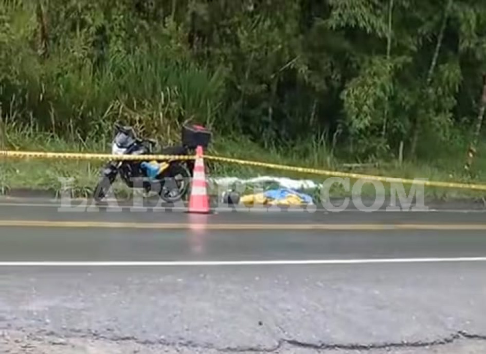 Jhon Jairo Barco Parra murió el viernes en la tarde, cuando transitaba en la vía entre Manizales y Medellín.