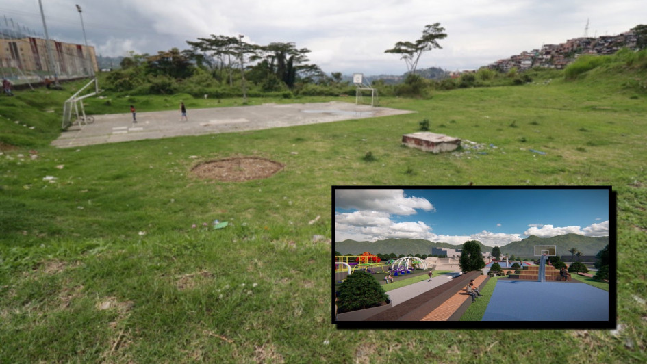 La Alcaldía de Manizales se compromete a terminar en seis meses el parque Metropolitano. Una líder de la zona apoya la obra y pide alejar el consumo de drogas.