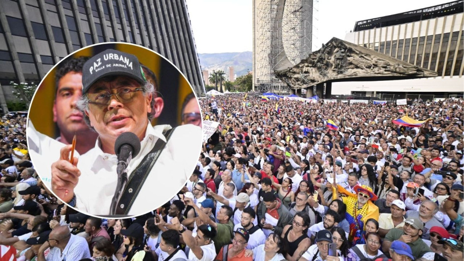 El presidente Gustavo Petro encabezó el sábado un acto público sobre los diálogos de paz de su Gobierno con las bandas de Medellín.