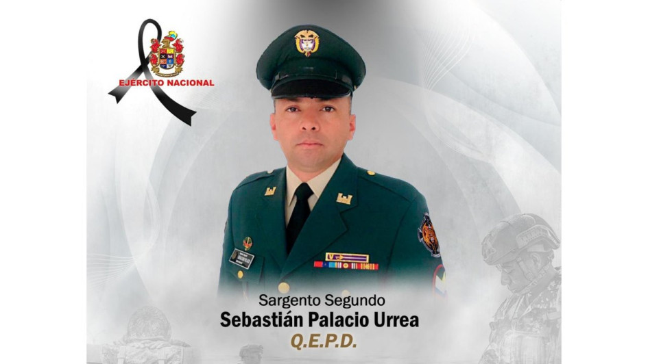 Foto| LA PATRIA  Sargento segundo del Ejército Sebastián Palacio Urrea.