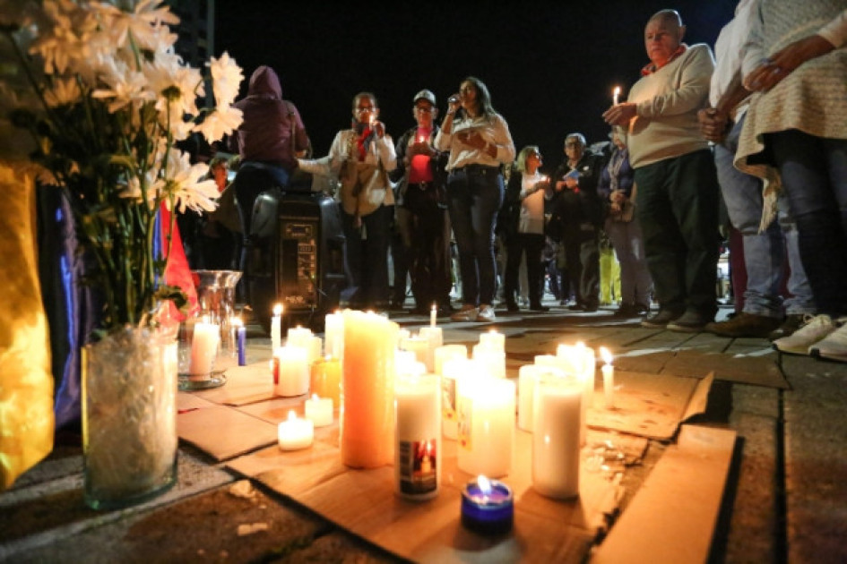 Velatón por la salud de Miguel Uribe Turbay en Manizales. 