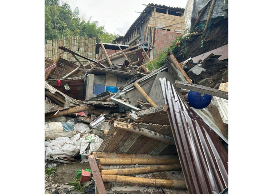 La vivienda afectada.