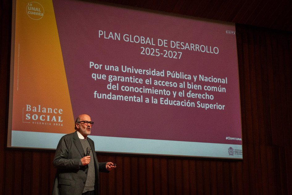 El rector de la Universidad Nacional de Colombia, Leopoldo Múnera, presentó la semana pasada el balance de su gestión durante el 2024. 