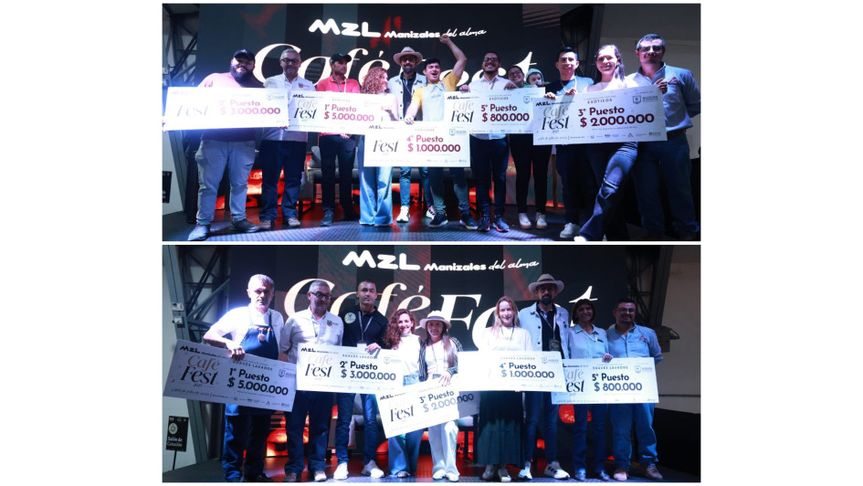 Los ganadores de las categorías tostados y suaves lavados. 