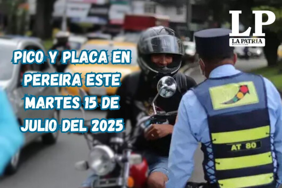 Entérese de los números de las placas que tienen restricción este martes en Pereira (Risaralda).