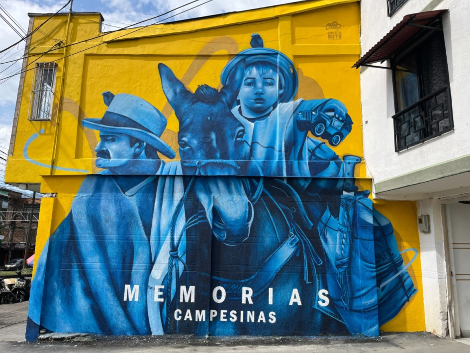 La obra, realizada por Revolucionarte, se llama Memorias Campesinas