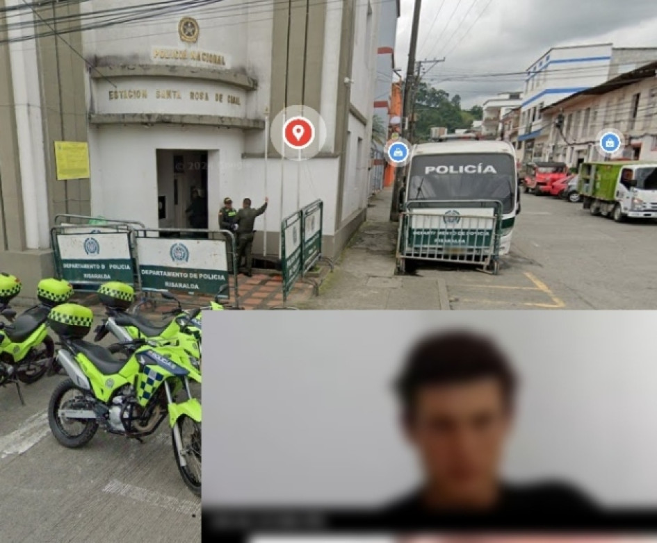 Foto|Google maps| LA PATRIA  Se escapó de la sede policial situada en la carrera 14 con calle 12 de Santa Rosa.