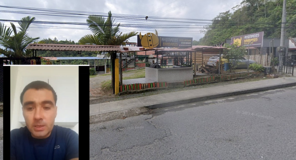 Juan Camilo López Giraldo robó en el establecimiento Ahumados Bárbaros.