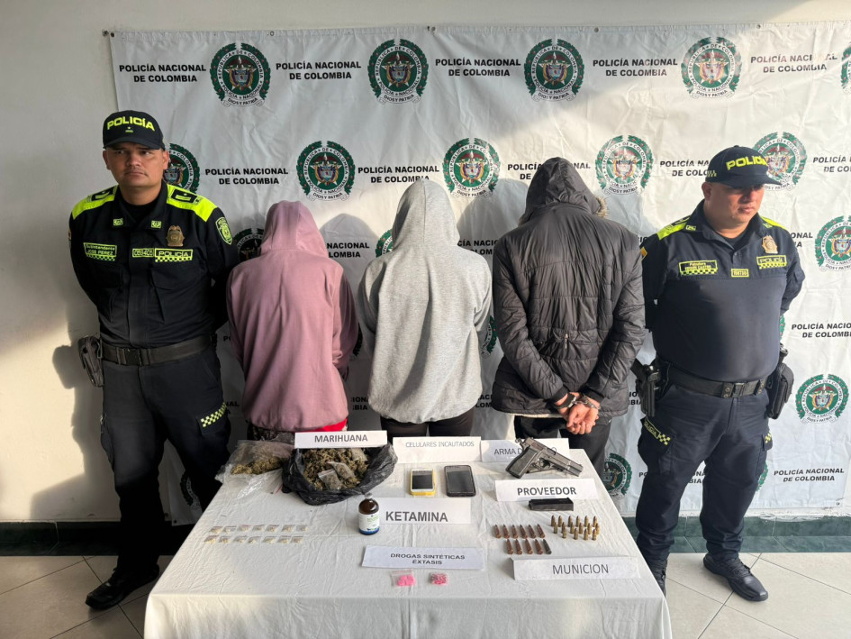 Los cuatro capturados integrarían una banda que establecía su dominio en cuatro barrios de Chinchiná.