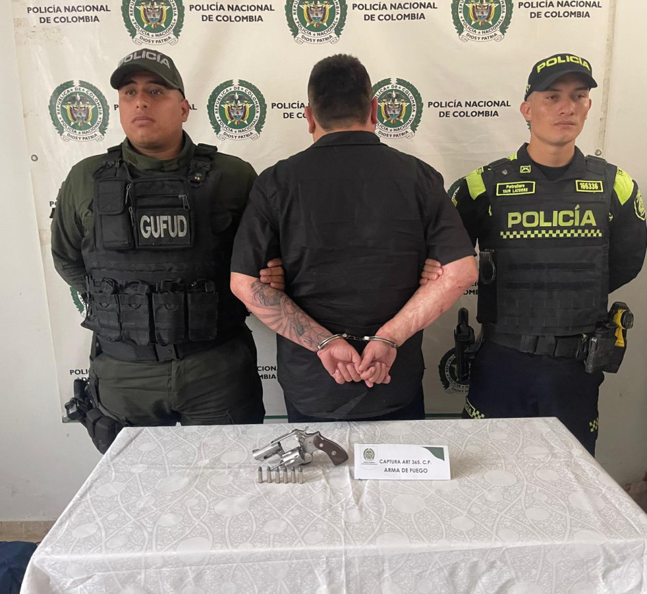 Al sujeto capturado en Marmato lo sorprendieron disparando al aire.