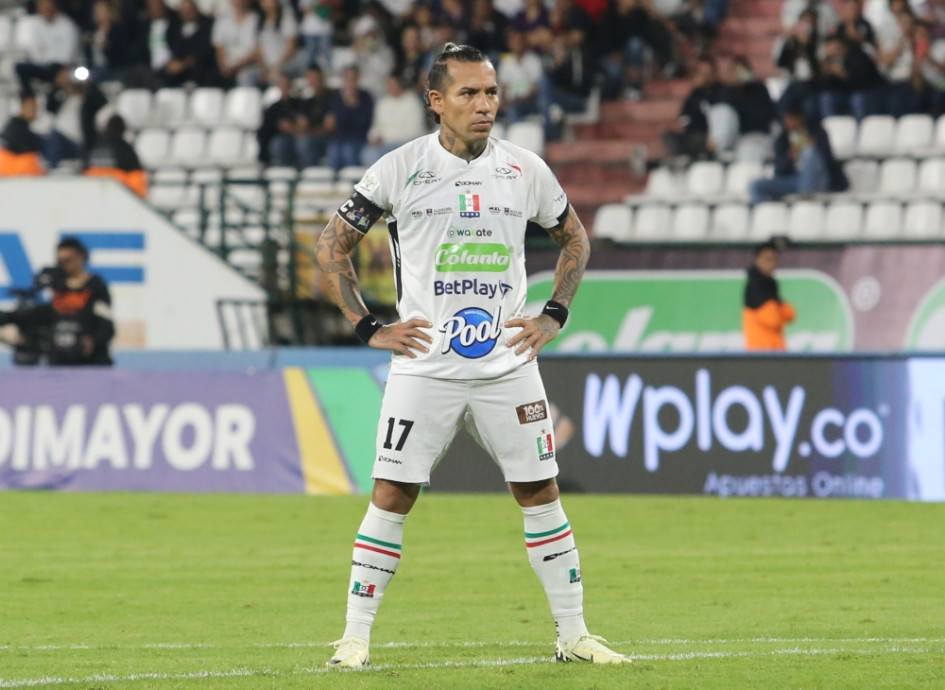 Dayro Moreno, capitán y figura del Once Caldas, acumula 16 goles en el 2025. Es actualmente el segundo máximo anotador en la historia del Club, por detrás de Sergio Galván.