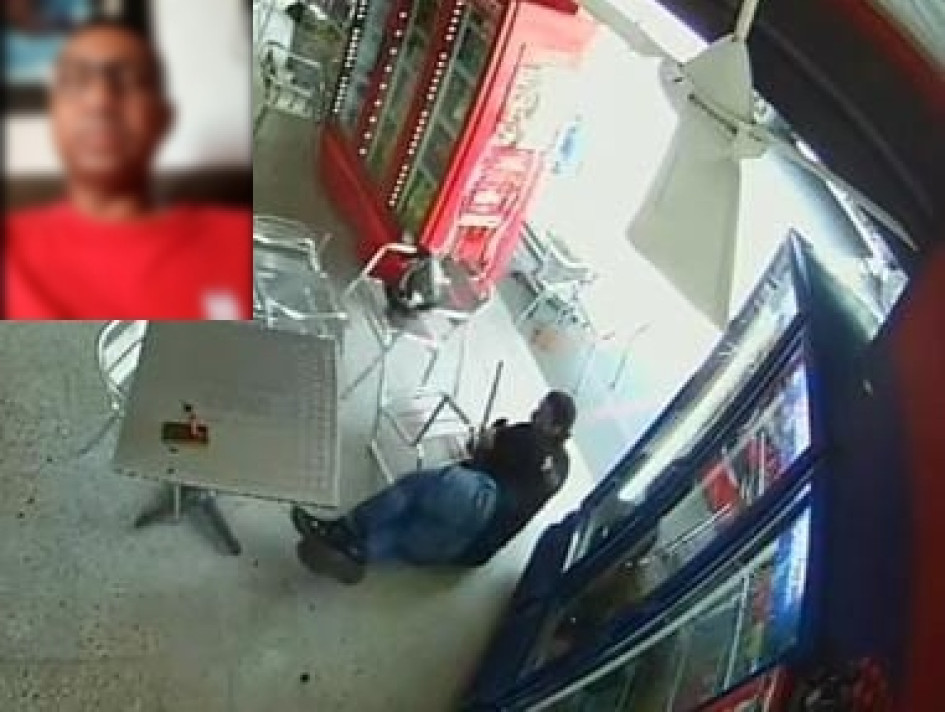 Fotos| LA PATRIA Momento del forcejeo en el fleteo. La víctima fue herida en el muslo izquierdo, con arma de fuego.