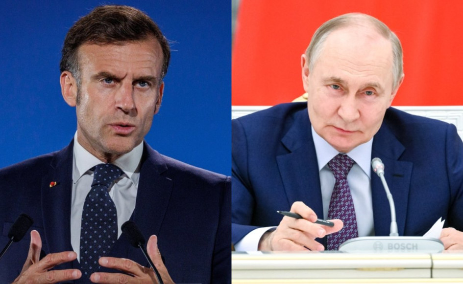 Emmanuel Macron y Vladímir Putin