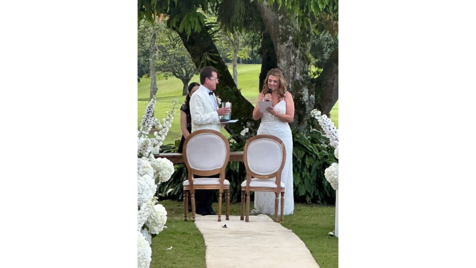 La política Juana Carolina Londoño y el empresario Mauricio Salazar Sierra.