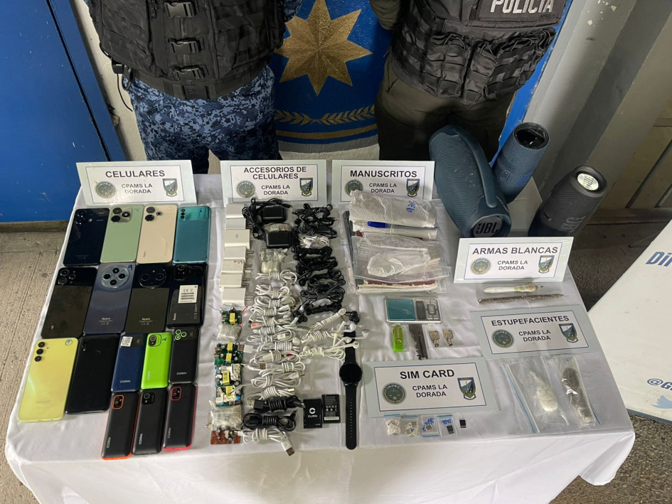 El patio 3 de Doña Juana es reconocido por las constantes incautaciones de elementos ilegales, especialmente celulares.