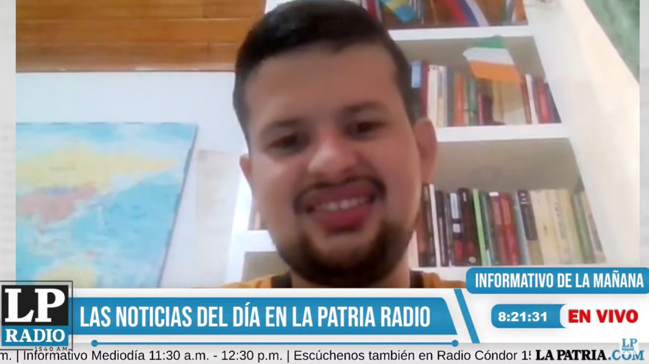 Pedro Luis Sánchez Galvis, tolimense con síndrome de Asperger, historiador de la Universidad de Caldas y analista internacional. 