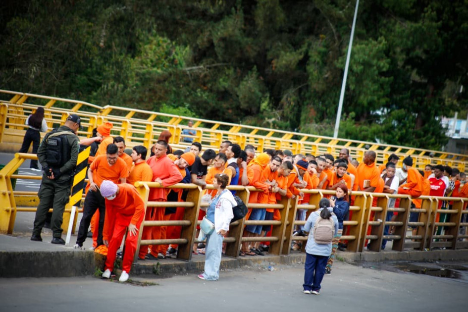 En el Puente Internacional de Rumichaca