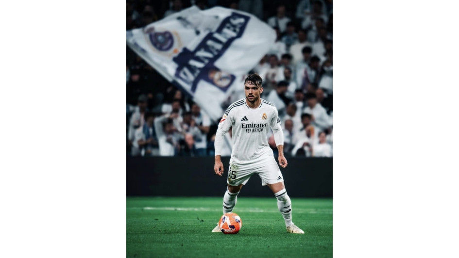 El jugador del Real Madrid, Raúl Asencio. 