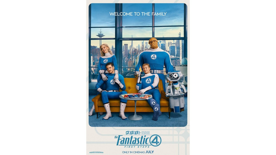 El póster de la nueva película de los Cuatro Fantásticos. 