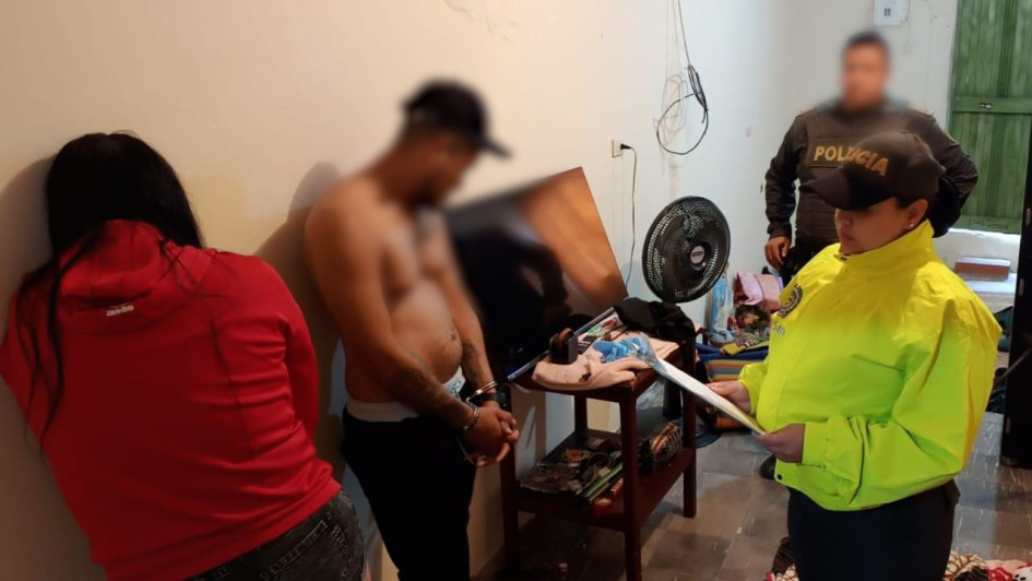 En Amalfi, la Policía capturó a Hulk, señalado de ser sicario y expendedor. Cayó junto a una mujer.